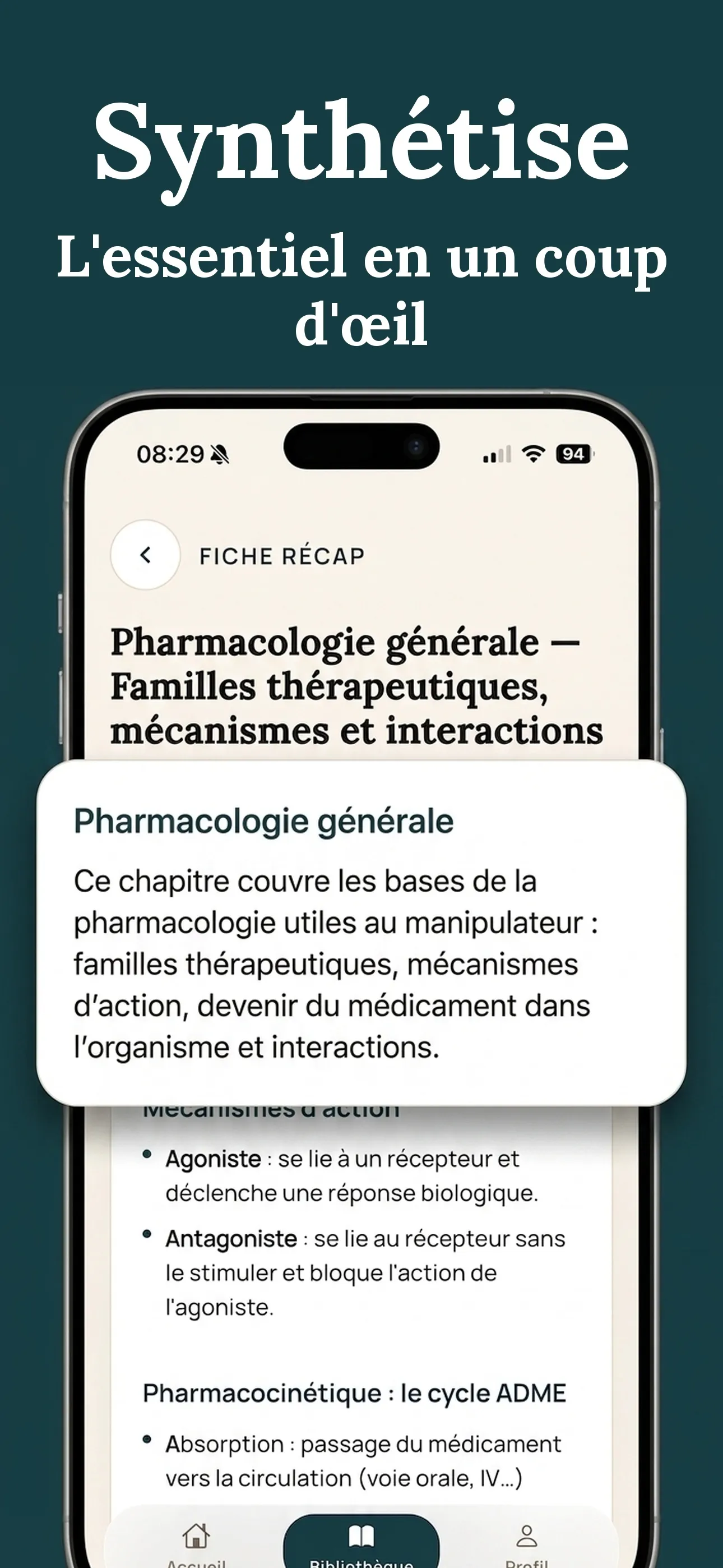 Fiche récap : synthétise l'essentiel d'un chapitre en un coup d'œil.